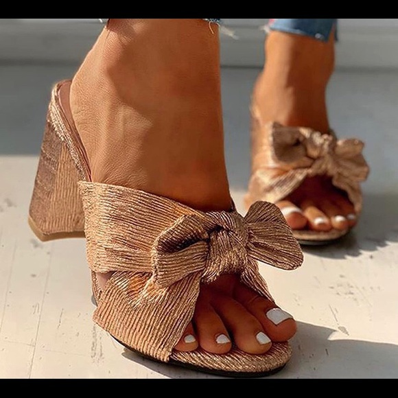 Chunky Hill Bowknot Sandals size 7 - Picture 4 of 11